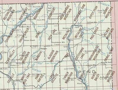 Colville Area Index Map for USGS 1 to 24K Topographic Maps