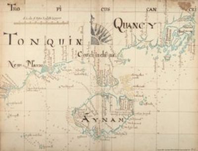 Antique Map of China 1690 - Macau Pirate Chart