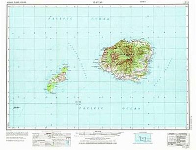 Kauai Topographic Map by USGS
