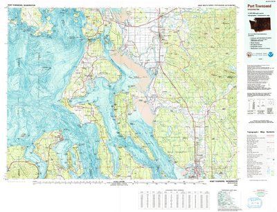Port Townsend Washington 1:100K Topographic USGS Map