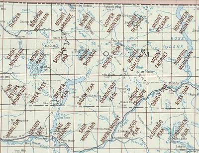 Mt Baker Area Index Map for USGS 24K Scale Topographic Maps