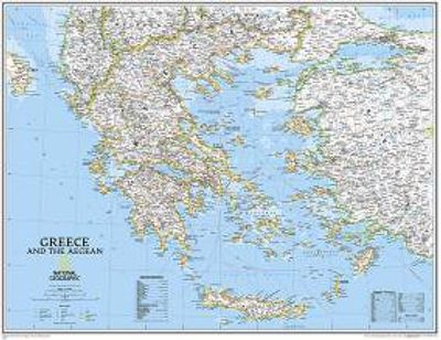Greece Wall Map by National Geographic