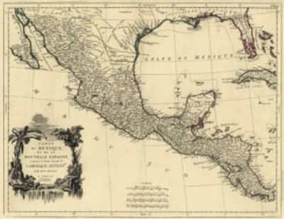 Central America 1779 Antique Map Replica