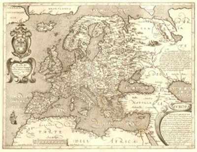 Europe 1600s Antique Map Replica