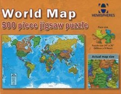 World Map Jigsaw Puzzle by Hema