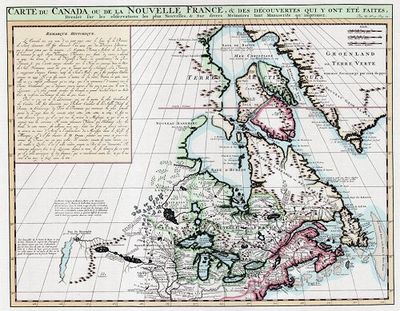 Antique Map of Canada 1719