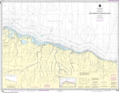 Nautical Chart 16004 Point Barrow to Herschel Island NOAA