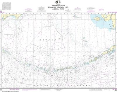 Nautical Chart 513 Bering Sea Southern Part