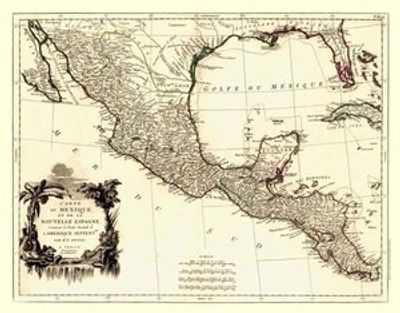 Mexico 1779 Antique Map Replica