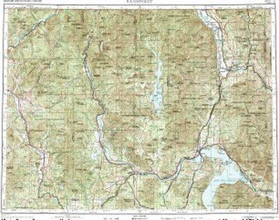 Sandpoint 1:250k USGS Topographic Map