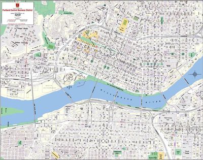 Portland Downtown Business District Map