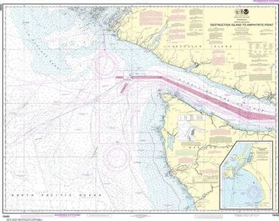 NOAA Nautical Chart 18480 WA Coast Approaches to Strait of Juan de Fuca