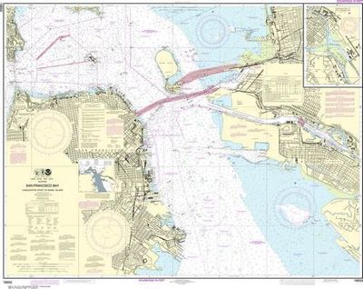 Nautical Chart 18650 San Francisco Bay Candlestick Angel Is NOAA