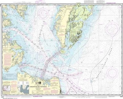 Nautical Chart 12221 Chesapeake Bay Entrance