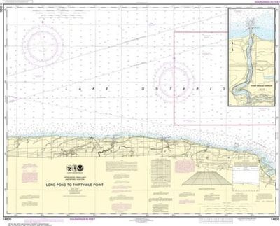 Nautical Chart 14805 Lake Ontario Long Pond to Thirtymile Point