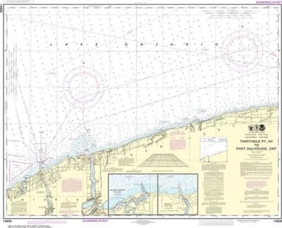 Nautical Chart 14806 Lake Ontario Thirtymile Point to Port Dalhousie