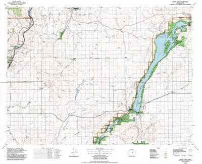 Banks Lake, 1:100,000 USGS Map