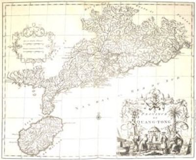 China 1737 Antique Map Replica