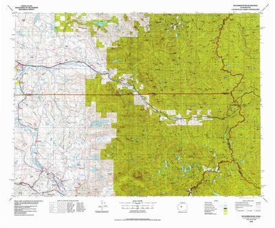 Skykomish River 1:100K USGS Topographic Wall Map
