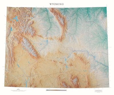 Wyoming State Wall Map l Raven Maps