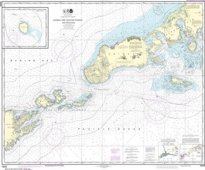 Nautical Chart 16520 Unimak and Akutan Passes Aleutians NOAA