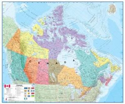 Canada Political Wall Map by Maps International