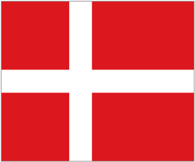 Denmark Country Flags Sticker Patches