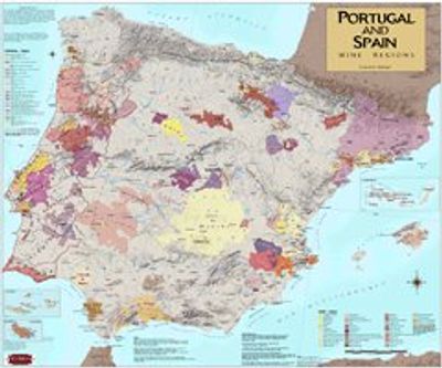 Spain & Portugal Wine Region Map