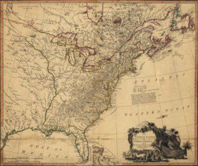 1785 United States Antique Map Reproduction