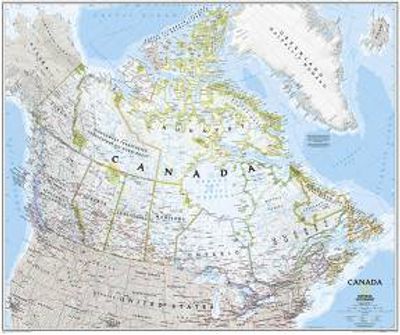 Canada Wall Map by National Geographic