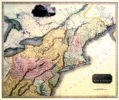 US North 1817 Antique Map