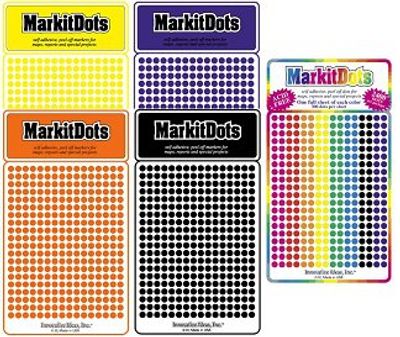 Mark It Dots Small Size Stickers Pins