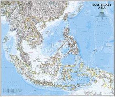 Southeast Asia Wall Map by National Geographic