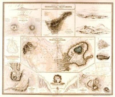 World 1848 Antique Map Replica