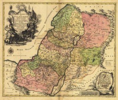 Antique Map of Palestine 1759
