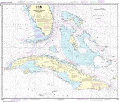 Nautical Chart 11013 Straits of Florida Cuba