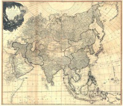 Asia 1799 Antique Map Replica