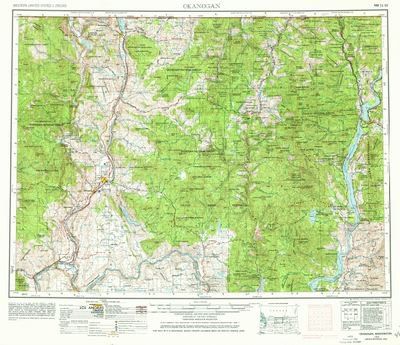 Okanogan, 1:250,000 USGS Map