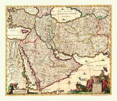 Antique Map of the Middle East 1666