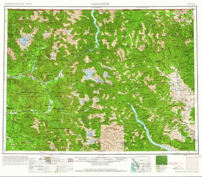 Concrete, 1:250,000 USGS Map