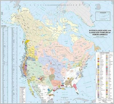 Native North American Indigenous Languages Map