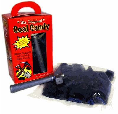 Coal Candy | Licorice Hard Candy | Gift Hammer | Stocking Stuffer