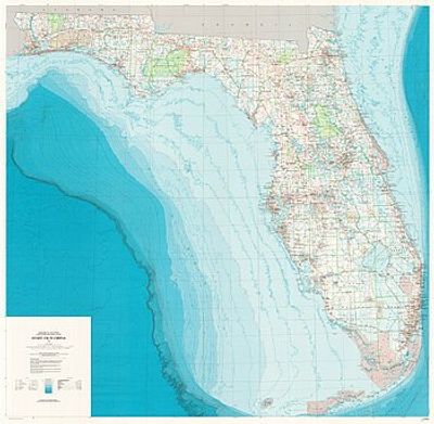 Florida Base Map by USGS