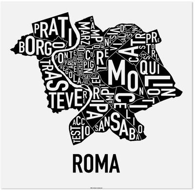 Rome Neighborhoods Graphic by Ork