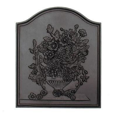 Fireplace Cast Iron Fireback - Bouquet