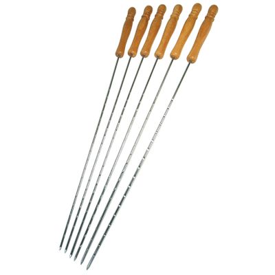 Chrome Plated Grill Cooking Skewers
