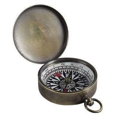 Small Bronze Compass Antique Replica Authentic Models