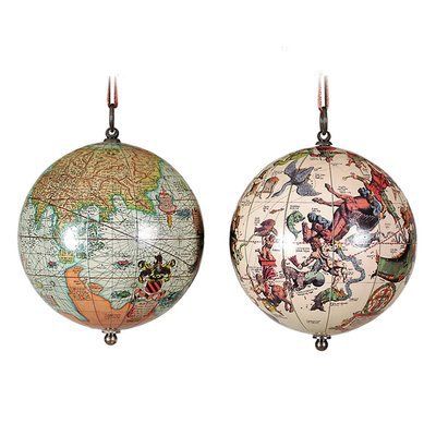Globe Ornament 2 pack - Age of Exploration & The Heavens