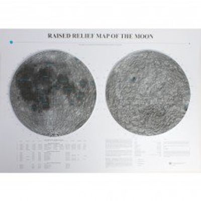 Moon Raised Relief Map