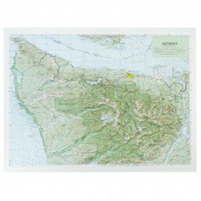 Olympic National Park Raised Relief Map